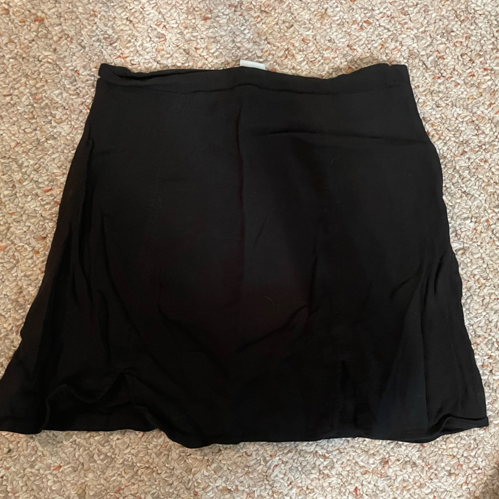 Black mini skirt